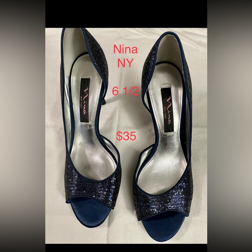 Blue High Heels